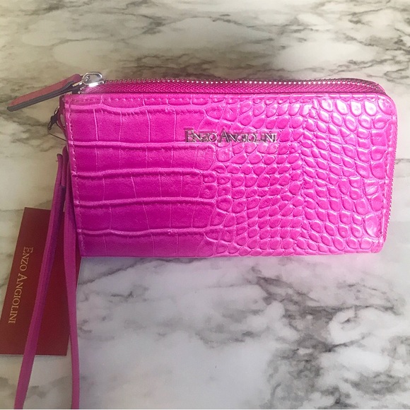 Enzo Angiolini Fuchsia PINK Wallet/Wristlet